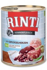 Rinti Dog Kennerfleisch konzerva drůbeží srdíčka 800g