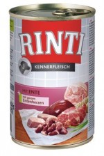 Rinti Dog Kennerfleisch konzerva kachní srdce 400g