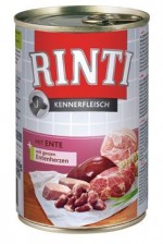 Rinti Dog Kennerfleisch konzerva kachní srdce 400g