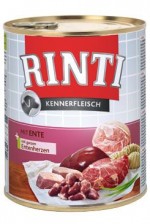Rinti Dog Kennerfleisch konzerva kachní srdce 800g