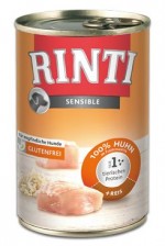 Rinti Dog Sensible konzerva kuře+rýže 400g