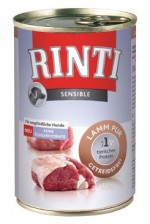 Rinti Dog Sensible PUR konzerva jehně 400g