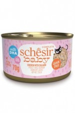 Schesir Cat konz. Kitten Wholefood kuře/losos 70g