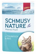 Schmusy Cat kapsa Fish tuňák+rýže 100g