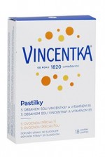 Vincentka pastilky s ovocnou příchutí 18ctb