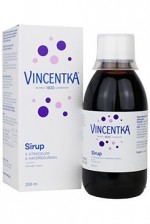 Vincentka sirup s jitrocelem a mateřídouškou 200ml