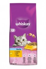 Whiskas Dry s kuřecím masem - STERILE 14kg