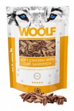 WOOLF pochoutka soft chicken with cod sandwich 100g