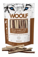 WOOLF pochoutka soft Rabbit&Pollock sandwich LONG 100g